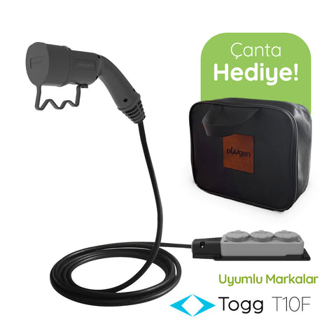 Plugen V2L Adaptör 5 Metre 3'lü Uzatma Prizli - Togg T10F Uyumlu Araçtan 220V Priz Çıkışı S/G