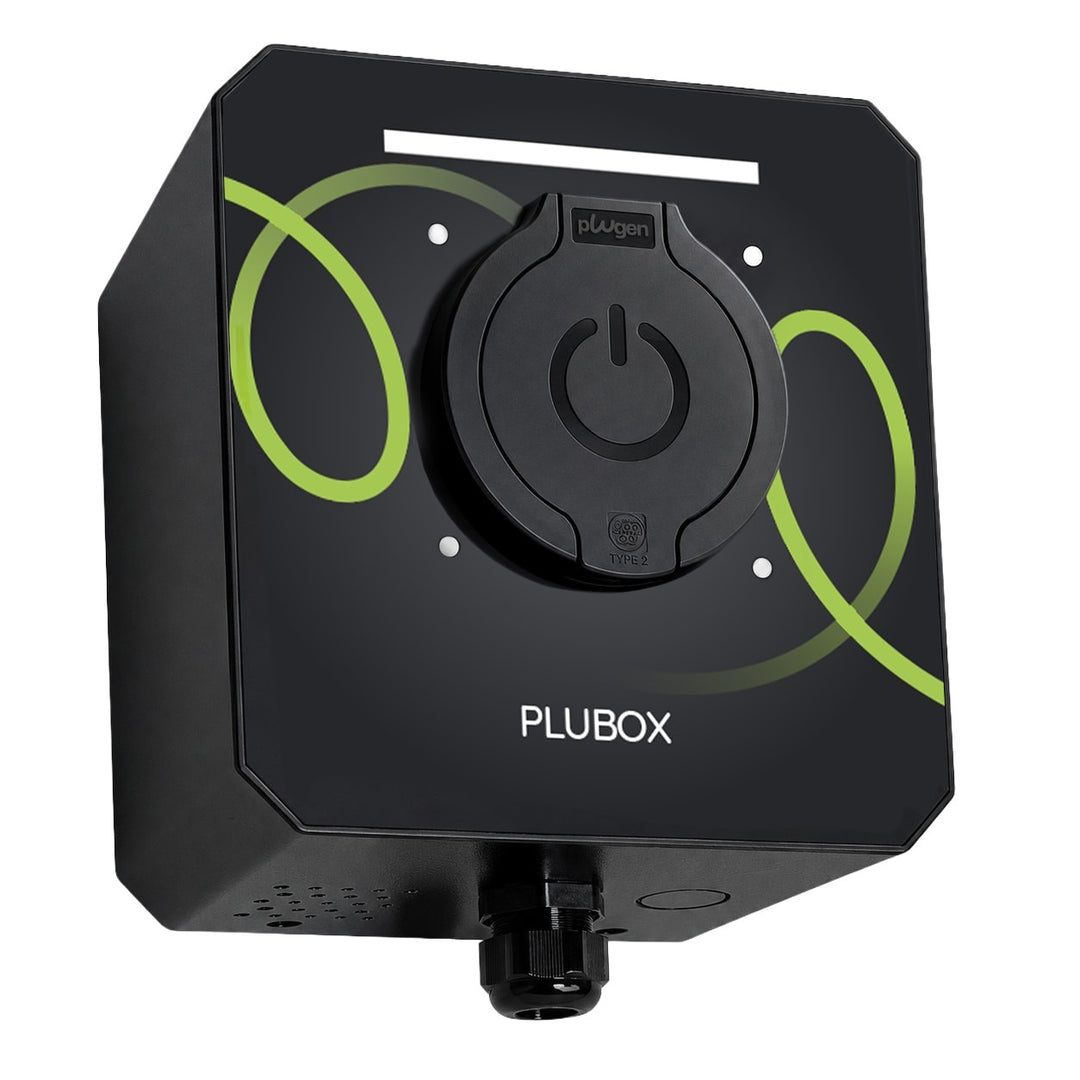 Plugen PLUBOX Duvar Tipi Elektrikli Araç Şarj İstasyonu 22 kW 3 Faz 32A Type 2 Soketli WallBox