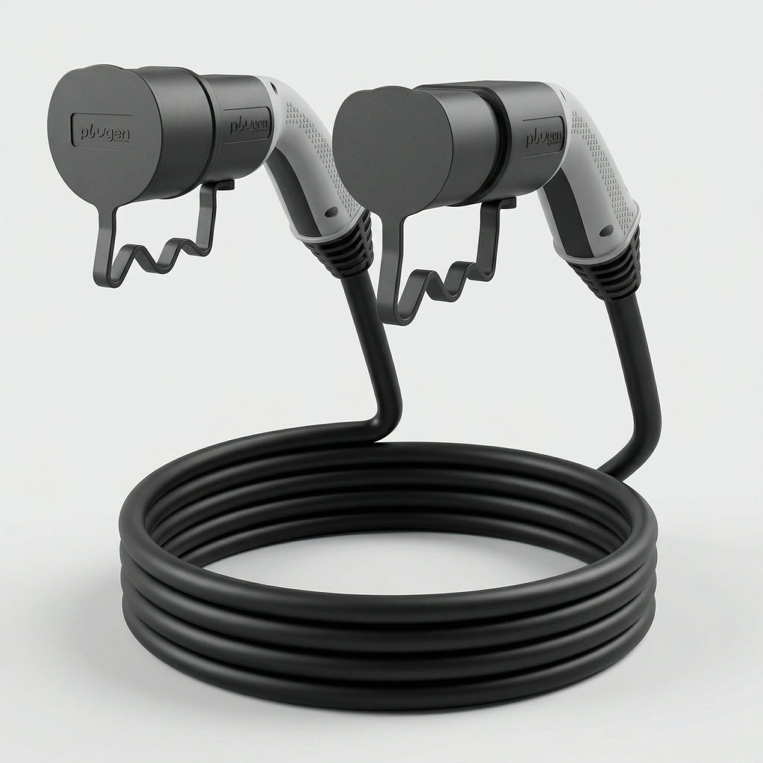 Plugen Line Elektrikli Araç Şarj Kablosu 22 kW 3 Faz 32A Siyah-Gri Soket 5 Metre