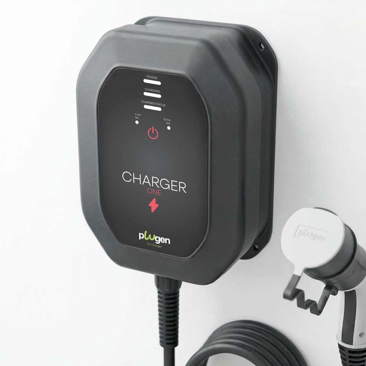 Plugen charger one 8 metre elektrikli araç şarj cihazı 11 22 kw 3 faz 16 32a type 2