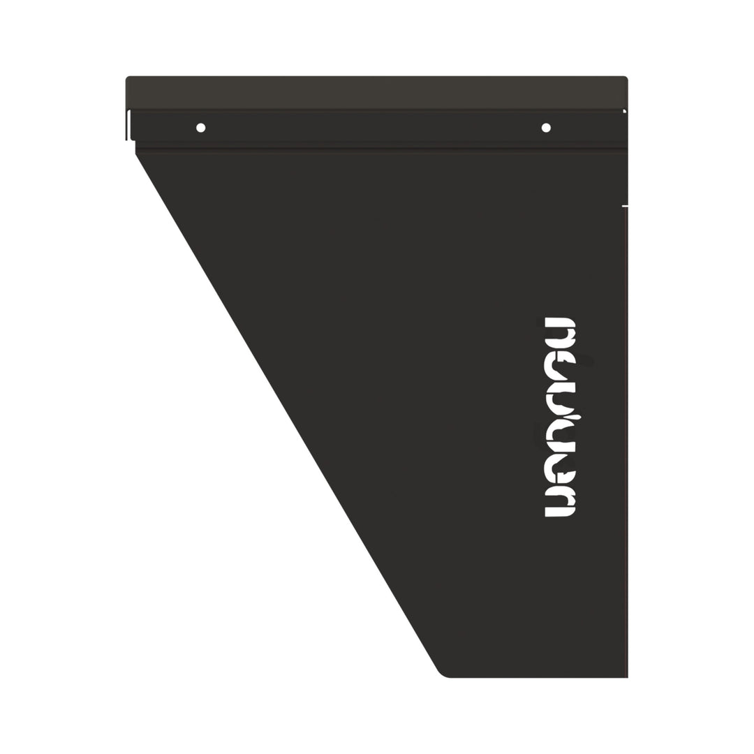 Plugen wallbox koruyucu başlık yandan görünüm, Plugen logo kesimli panel