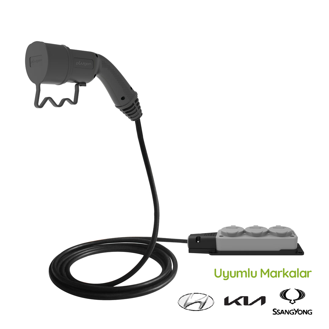Plugen V2L Adaptör 3 Metre 3'lü Uzatma Prizli - Hyundai / Kia / Ssangyong Uyumlu Araçtan 220V Priz Çıkışı